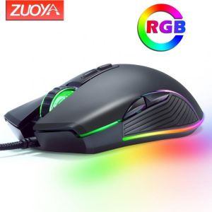 Gaming store  גיימינג Original Wired RGB Gaming Mouse Optical Gamer Mice Adjustable DPI With Backlight For Laptop Computer PC Professional Game
