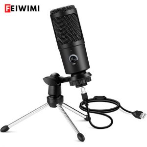 Gaming store  גיימינג Professional USB Condenser Microphones For PC Computer Laptop Singing Gaming Streaming Recording Studio YouTube Video Microfon